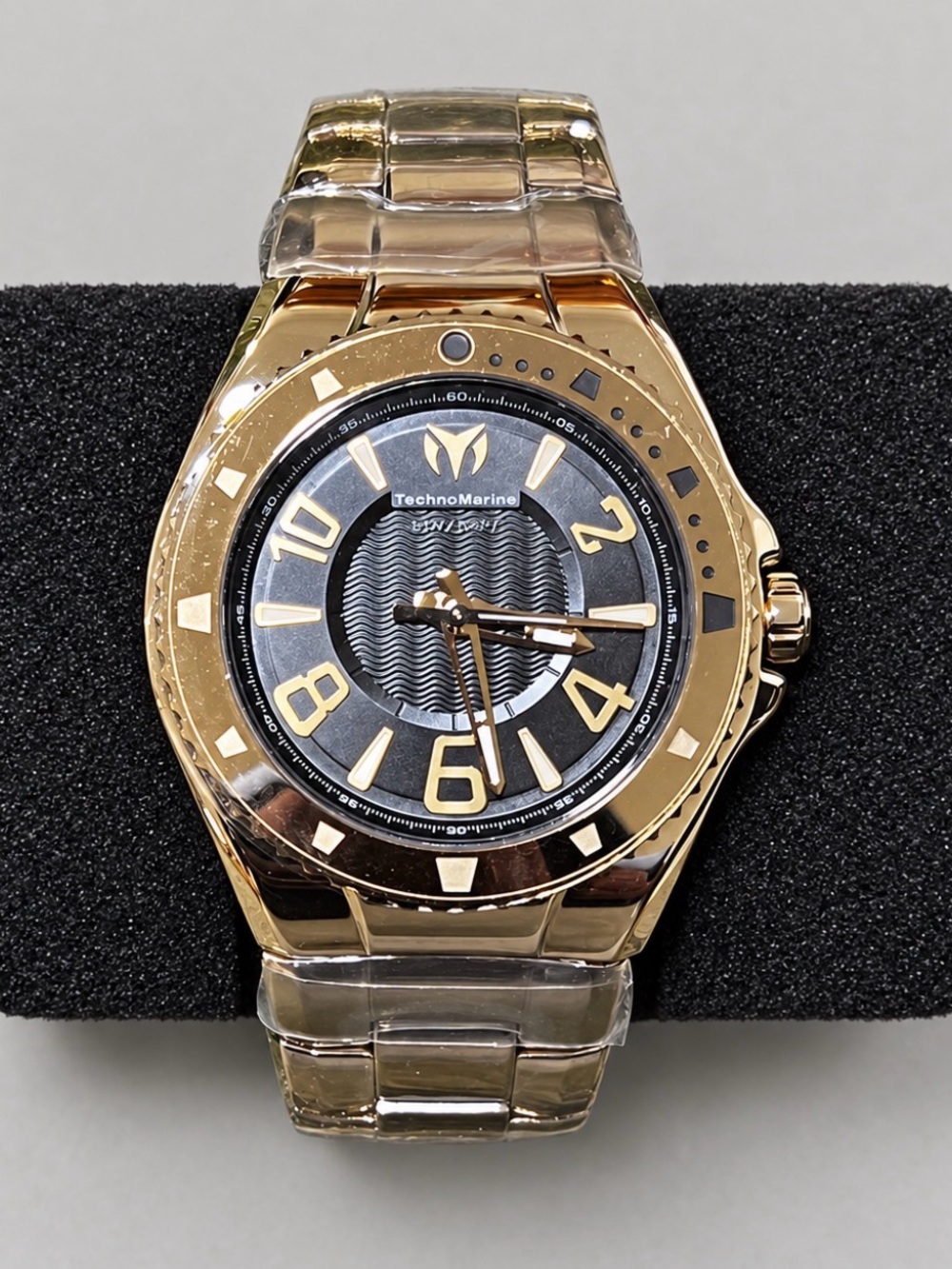 Technomarine Gold and Black Men’s Bracelet Watch